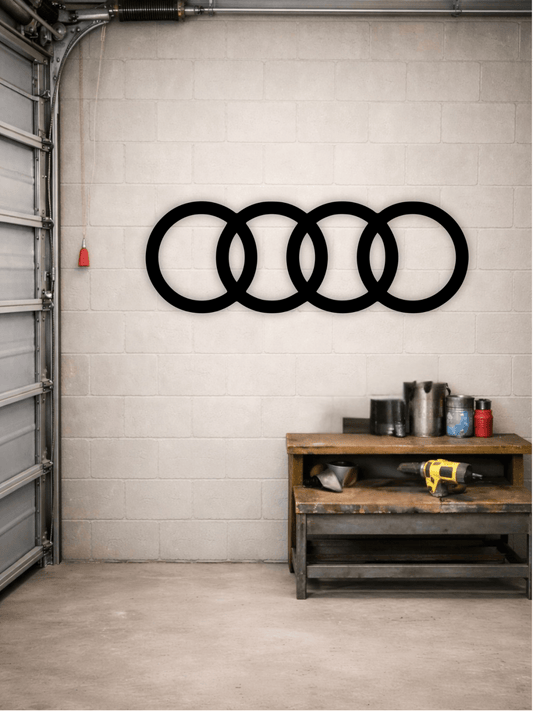 Audi Лого Декоративно Пано - Deco Cut | Луксозен Метален Декор