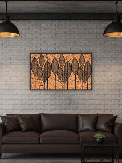 Autumn Leaves Декоративно Пано за Стена - Deco Cut | Луксозен Метален Декор