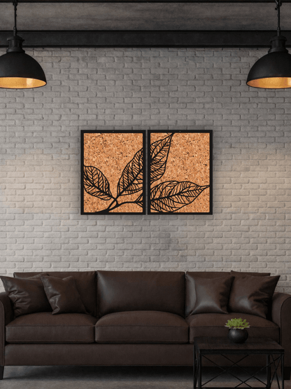 Botanical Leaves Декоративно Пано - Set of 2 - Deco Cut | Луксозен Метален Декор