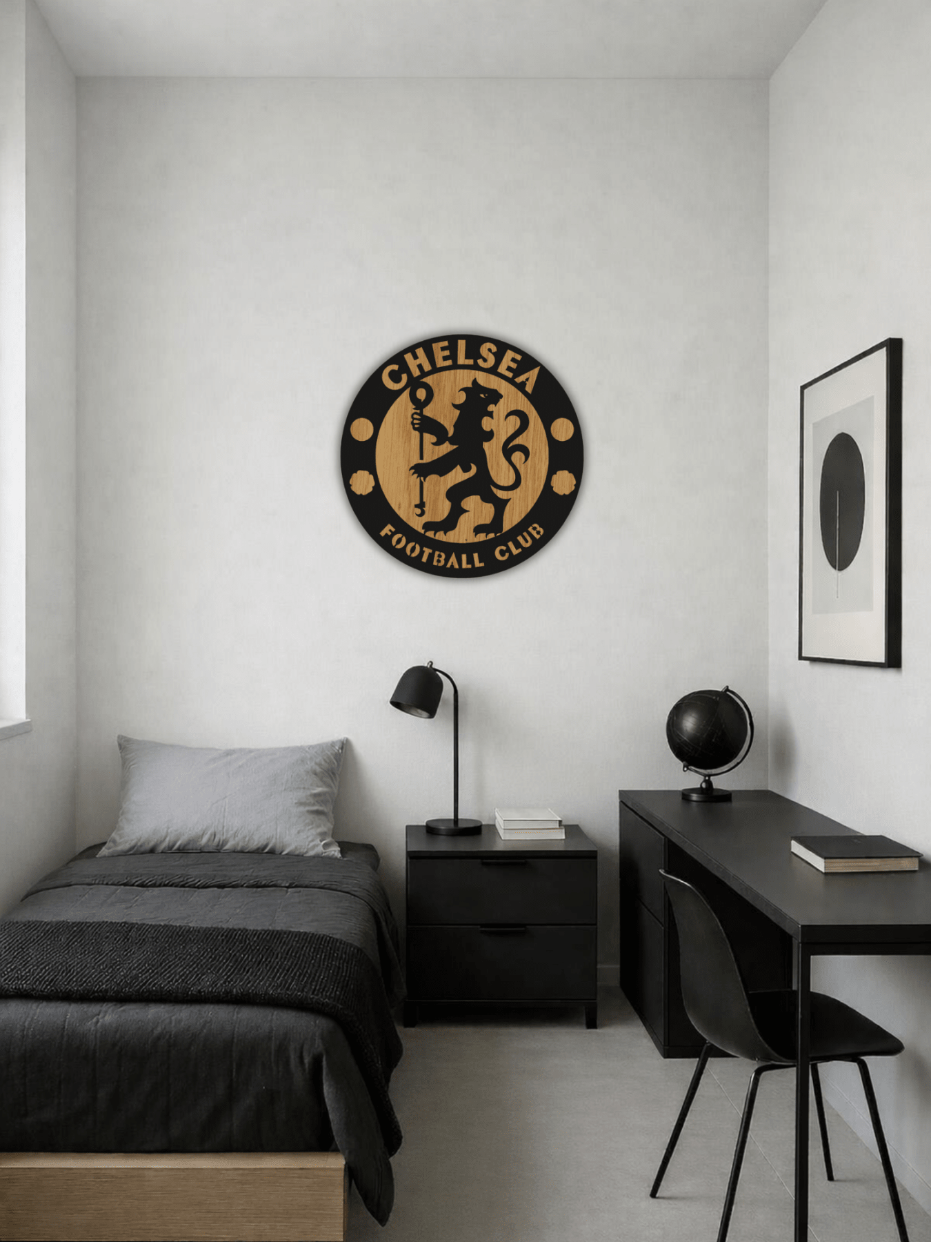 Chelsea FC Футболна Емблема Декоративно Пано - Deco Cut | Луксозен Метален Декор