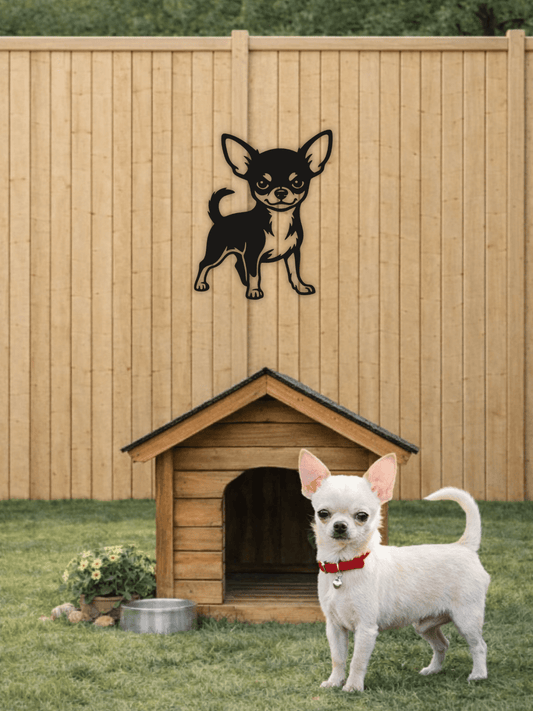 Chihuahua Декоративно Пано - Deco Cut | Луксозен Метален Декор