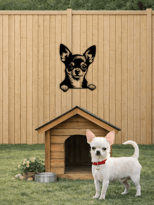 Chihuahua Декоративно Пано - Deco Cut | Луксозен Метален Декор