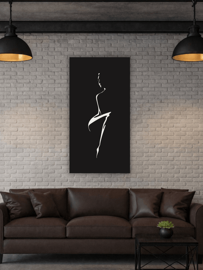 Elegant Female Silhouette Декоративно Пано за Стена - Deco Cut | Луксозен Метален Декор