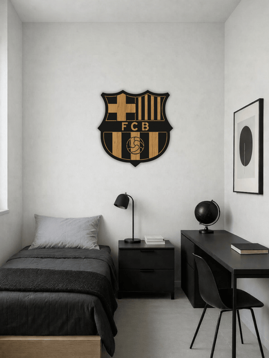 FC Barcelona Футболна Емблема Декоративно Пано - Deco Cut | Луксозен Метален Декор