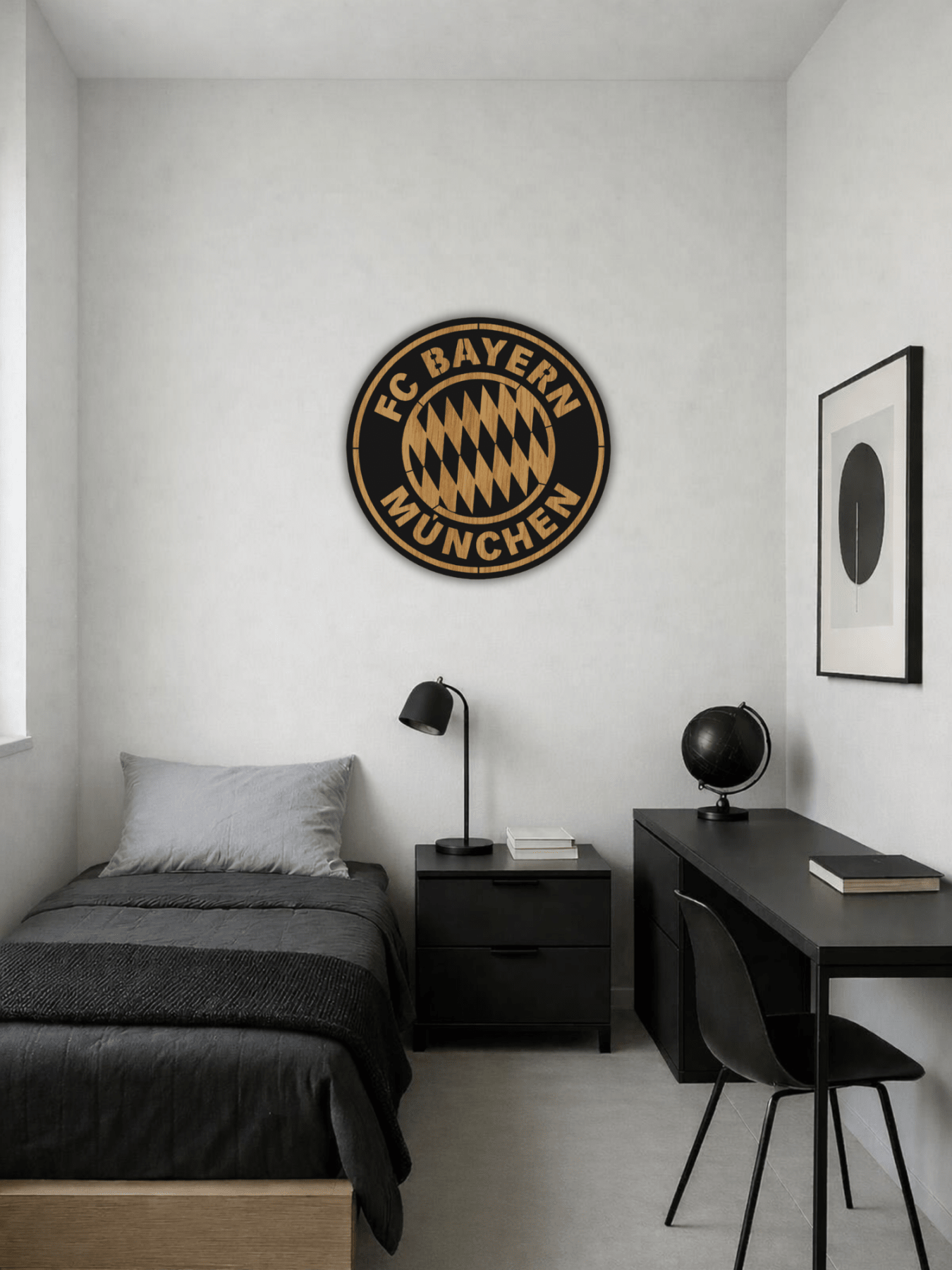FC Bayern München Футболна Емблема Декоративно Пано - Deco Cut | Луксозен Метален Декор
