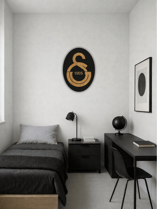 Galatasaray Футболна Емблема Декоративно Пано - Deco Cut | Луксозен Метален Декор