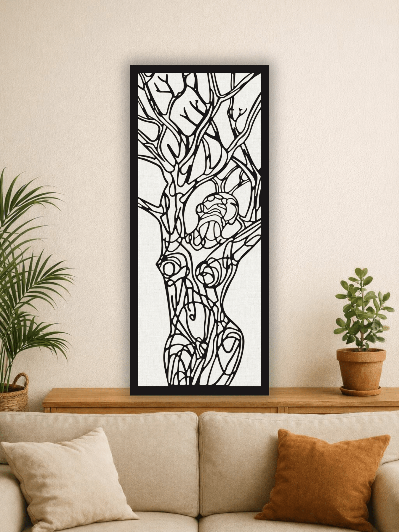 “Inner Roots” Декоративно Пано за Стена - Deco Cut | Луксозен Метален Декор