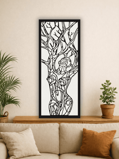 “Inner Roots” Декоративно Пано за Стена - Deco Cut | Луксозен Метален Декор