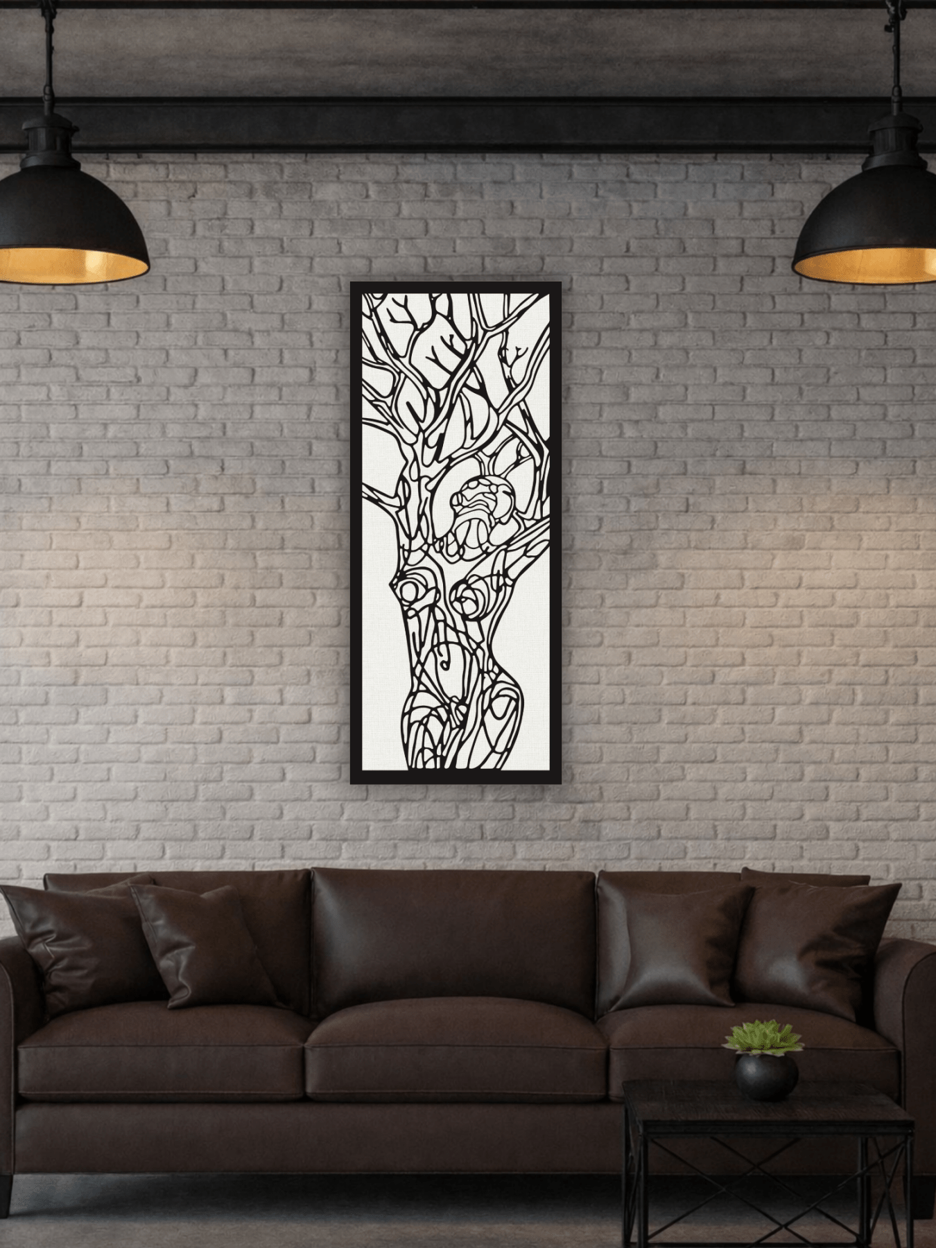 “Inner Roots” Декоративно Пано за Стена - Deco Cut | Луксозен Метален Декор