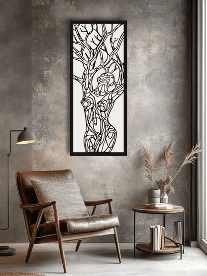 “Inner Roots” Декоративно Пано за Стена - Deco Cut | Луксозен Метален Декор