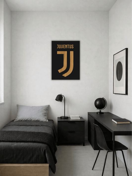 Juventus FC Футболна Емблема Декоративно Пано - Deco Cut | Луксозен Метален Декор