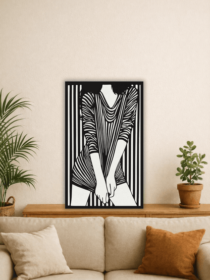 “Lines of Grace” Декоративно Пано за Стена - Deco Cut | Луксозен Метален Декор