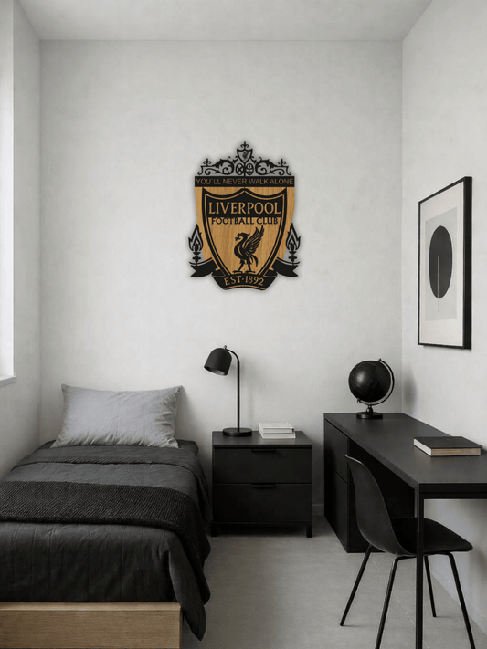 Liverpool FC Футболна Емблема Декоративно Пано - Deco Cut | Луксозен Метален Декор