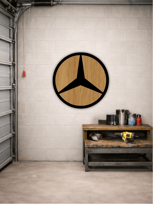Mercedes - Benz Лого Декоративно Пано - Deco Cut | Луксозен Метален Декор