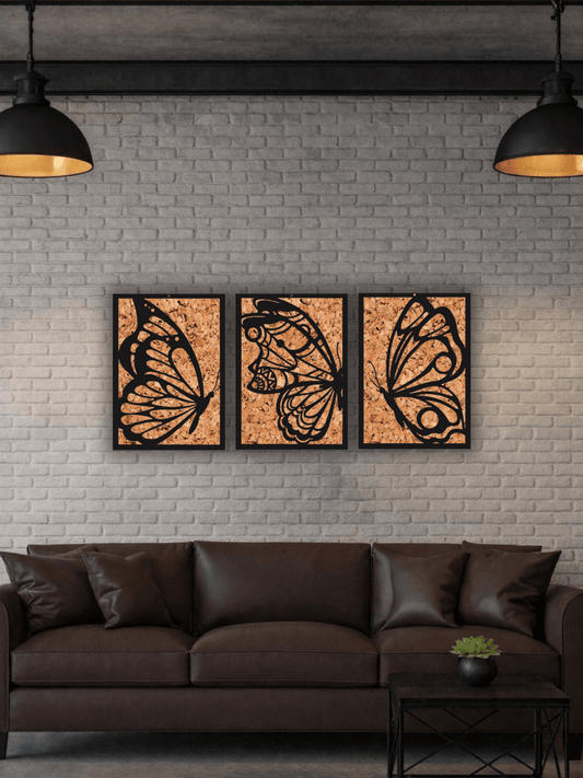 “Metamorphosis in Three” Декоративно Пано - Set of 3 - Deco Cut | Луксозен Метален Декор