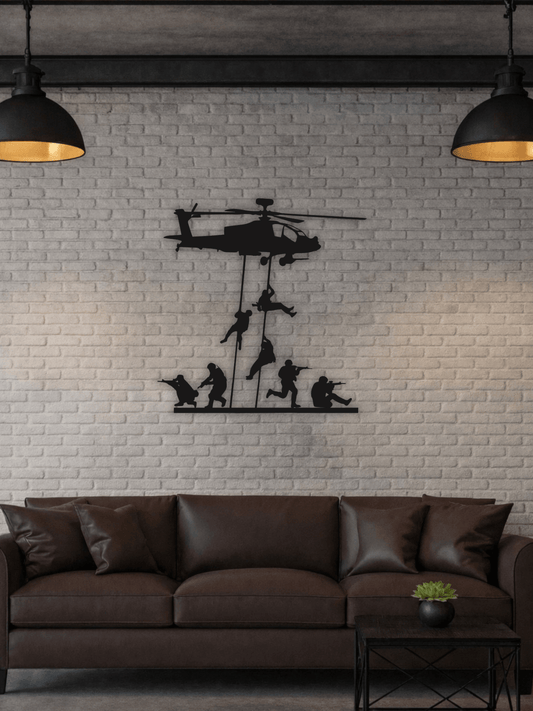 “Operation Shadow” Декоративно Пано - Deco Cut | Луксозен Метален Декор