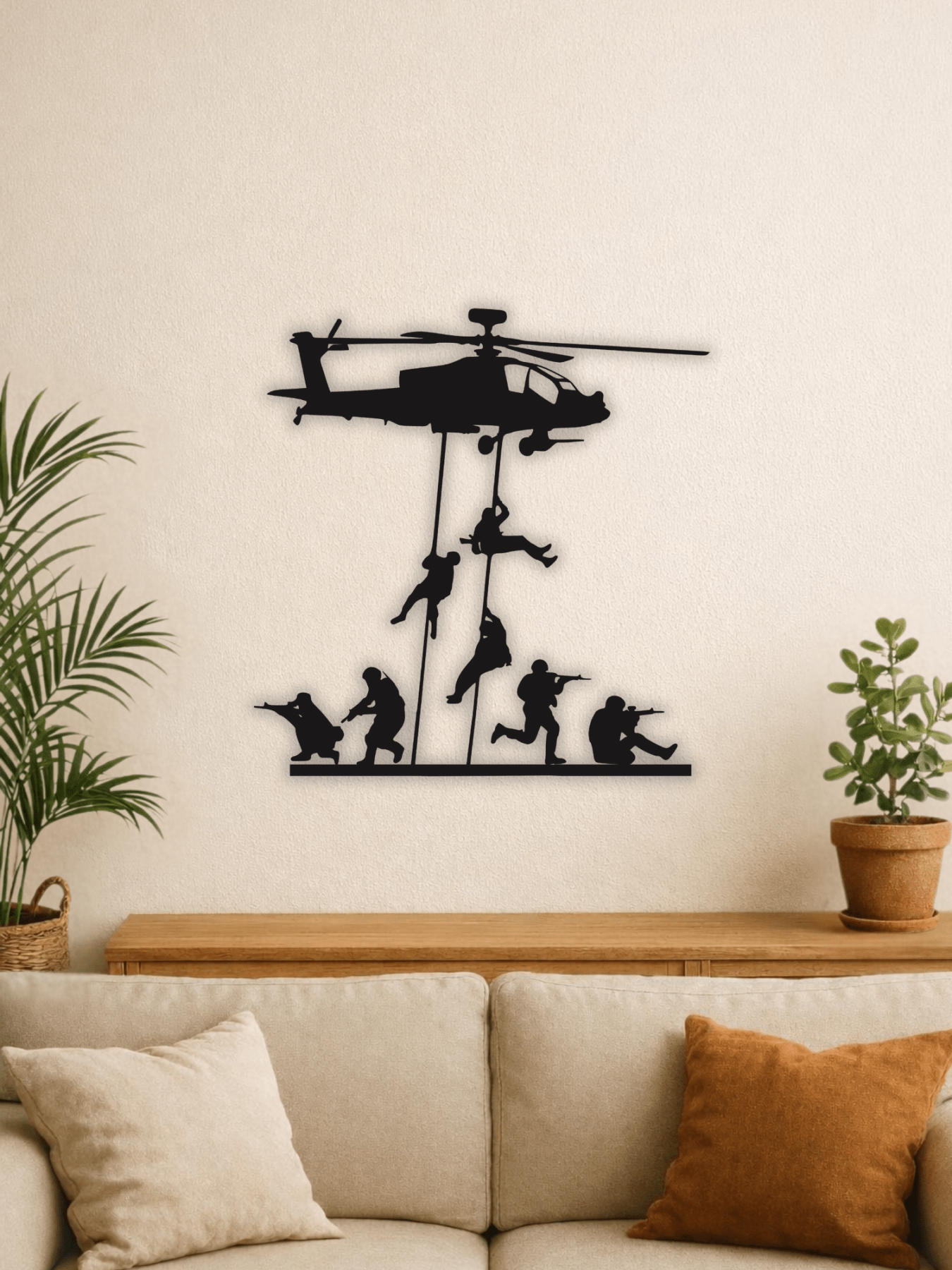 “Operation Shadow” Декоративно Пано - Deco Cut | Луксозен Метален Декор