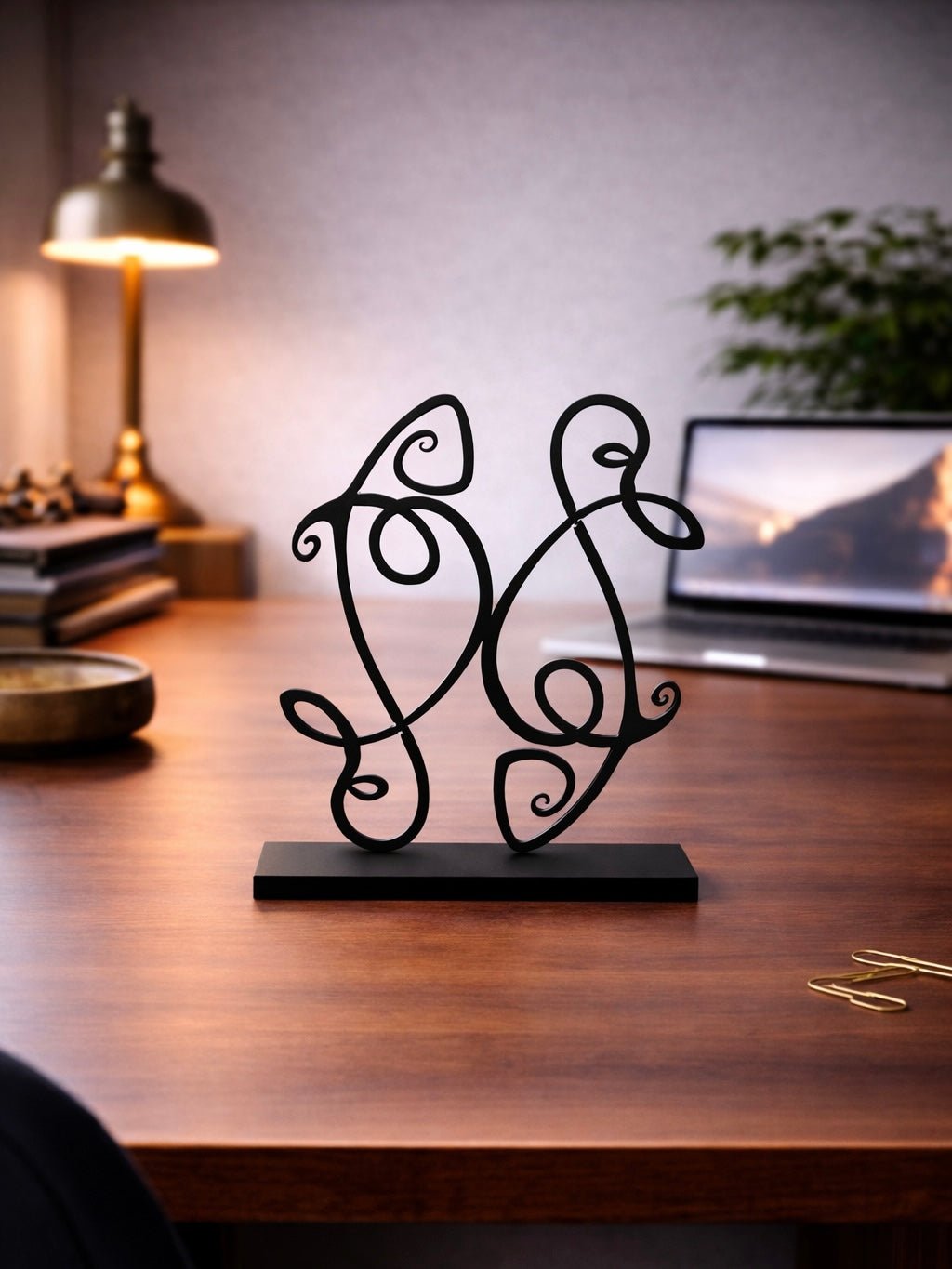Pisces Зодия Риби Метална Декорация за Бюро - Deco Cut | Луксозен Метален Декор
