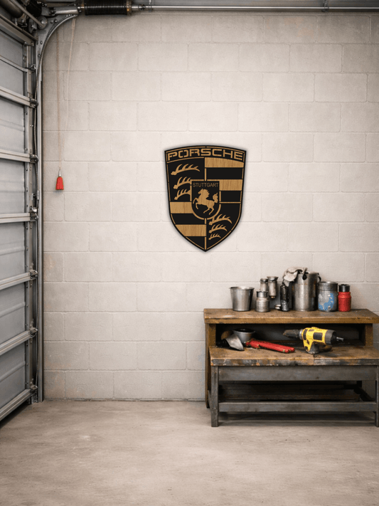 Porsche Лого Декоративно Пано - Deco Cut | Луксозен Метален Декор