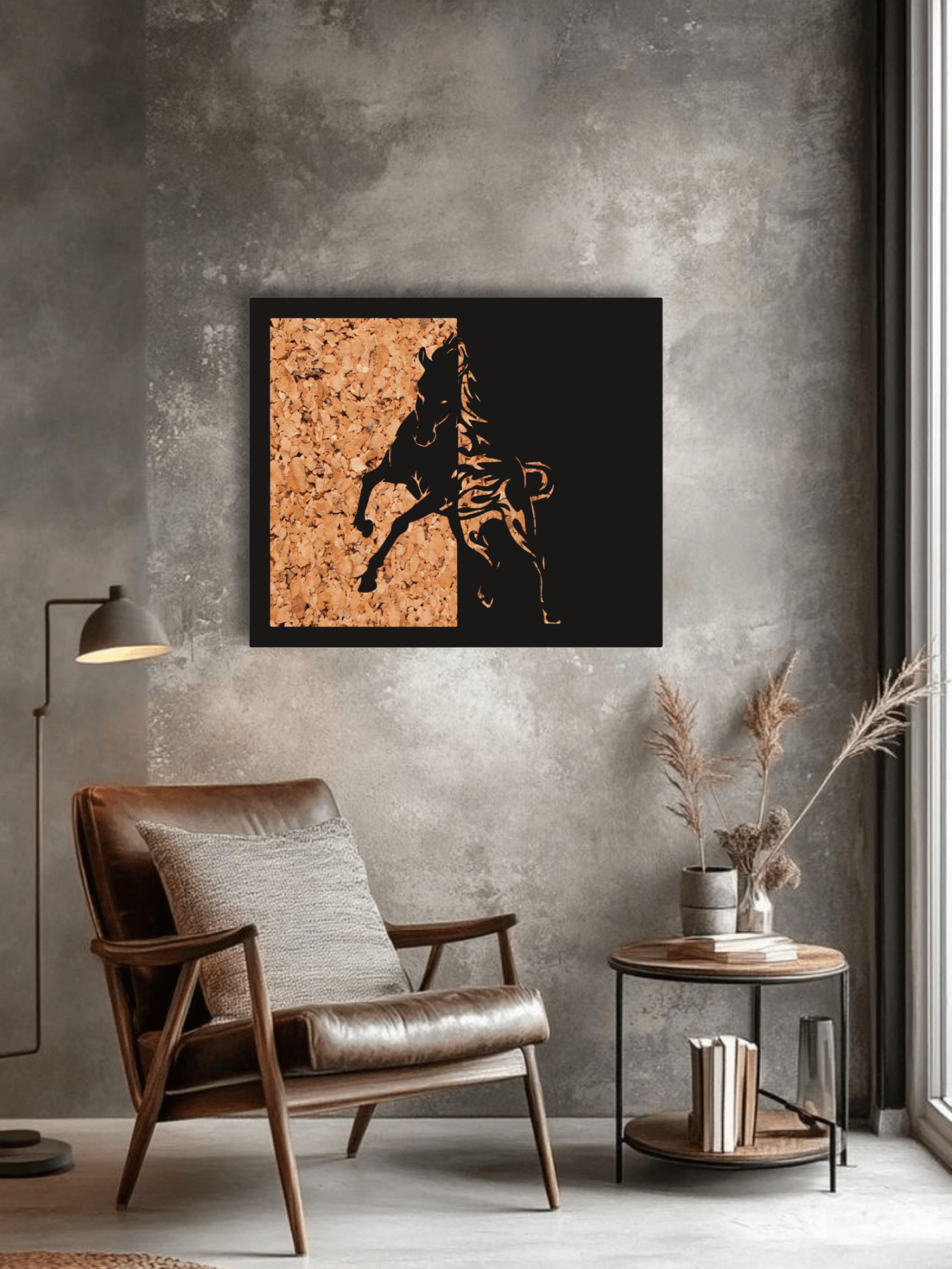 “Rising Stallion” Декоративно Пано за Стена - Deco Cut | Луксозен Метален Декор