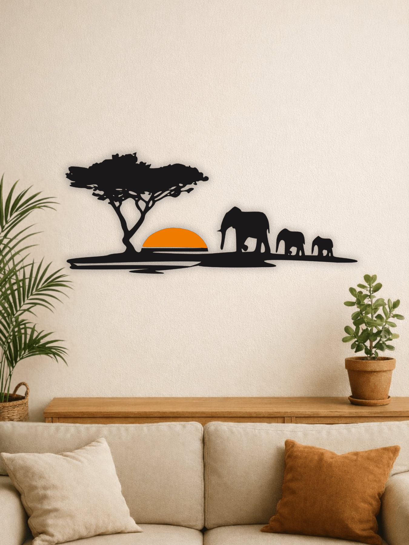 “Savannah Sunset” Декоративно Пано за Стена - Deco Cut | Луксозен Метален Декор