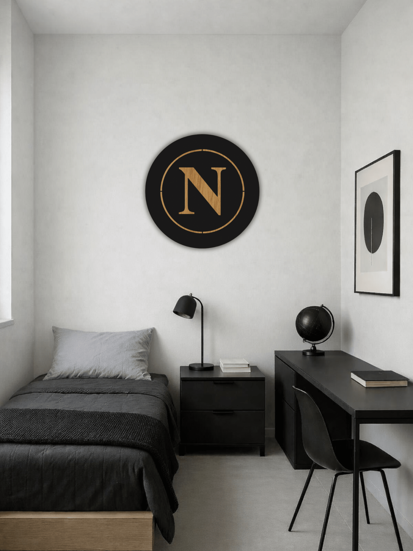 SSC Napoli Футболна Емблема Декоративно Пано - Deco Cut | Луксозен Метален Декор