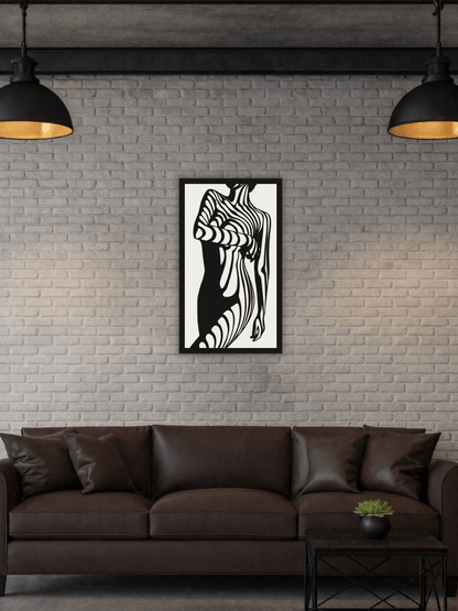 “Striped Desire” Декоративно Пано за Стена - Deco Cut | Луксозен Метален Декор