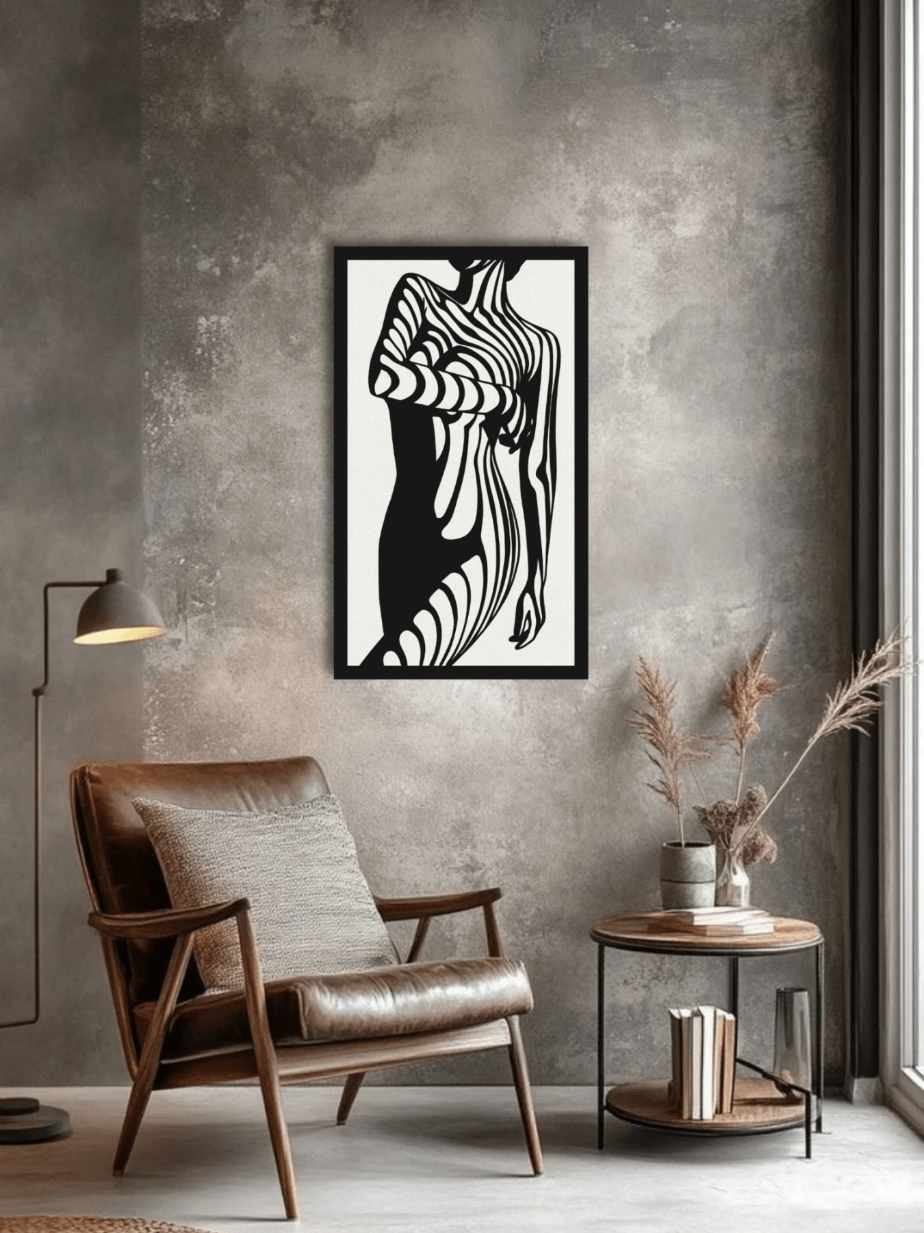 “Striped Desire” Декоративно Пано за Стена - Deco Cut | Луксозен Метален Декор