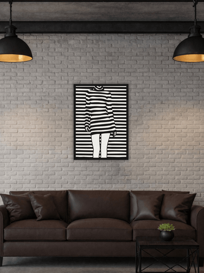 “Striped Illusion” Декоративно Пано за Стена - Deco Cut | Луксозен Метален Декор