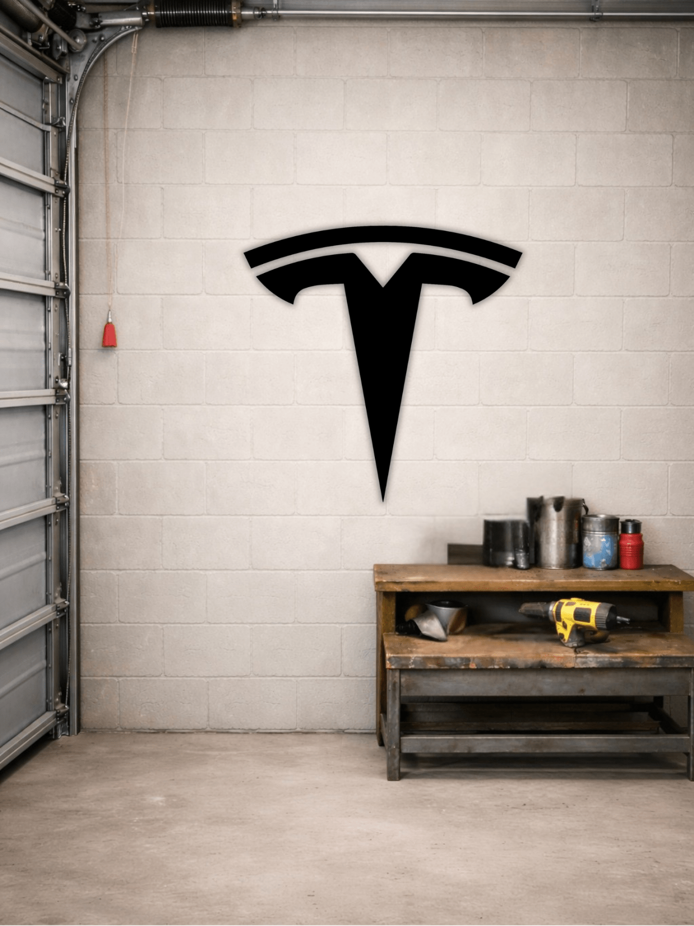 Tesla Лого Декоративно Пано - Deco Cut | Луксозен Метален Декор