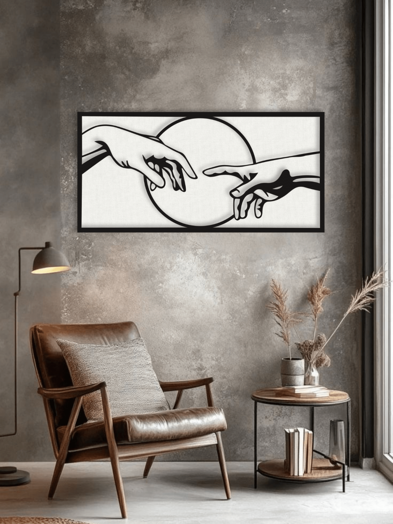 “The Creation of Adam” Декоративно Пано - Deco Cut | Луксозен Метален Декор