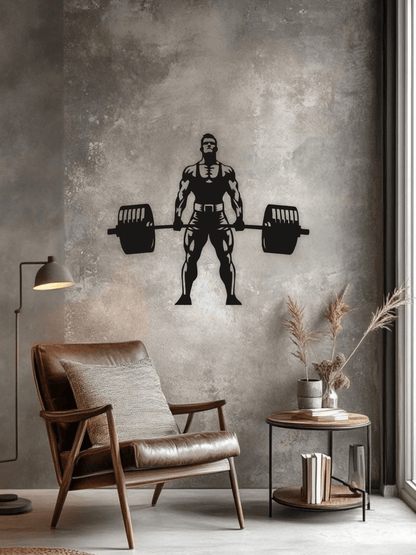“The Deadlift” Декоративно Пано - Deco Cut | Луксозен Метален Декор