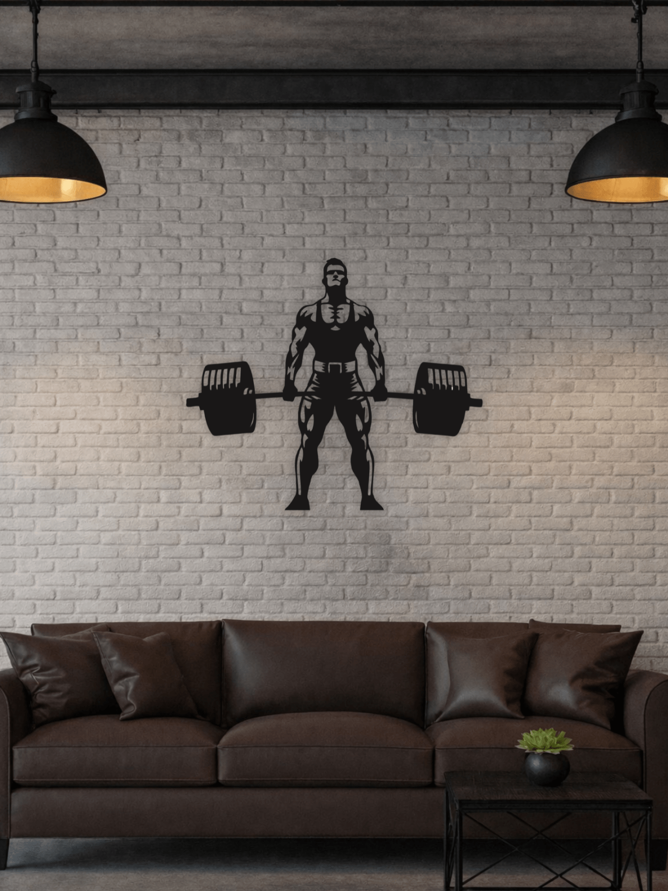 “The Deadlift” Декоративно Пано - Deco Cut | Луксозен Метален Декор