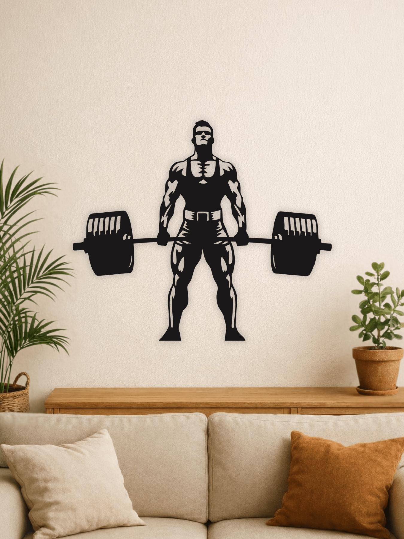 “The Deadlift” Декоративно Пано - Deco Cut | Луксозен Метален Декор