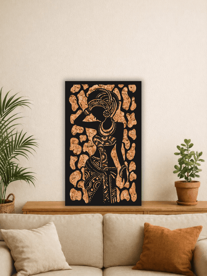 “The Embodied Pattern” Афро Декоративно Пано за Стена - Deco Cut | Луксозен Метален Декор