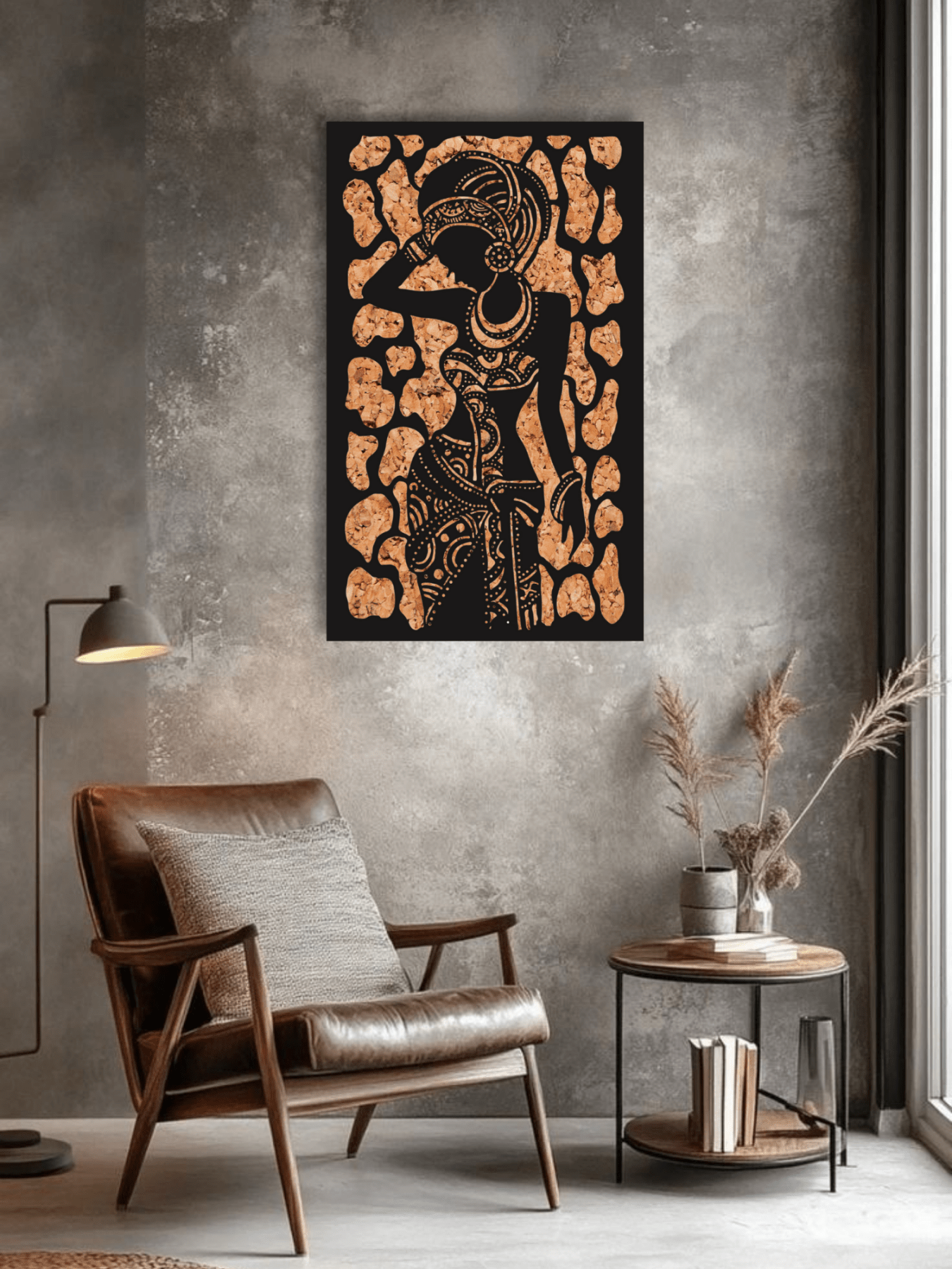 “The Embodied Pattern” Афро Декоративно Пано за Стена - Deco Cut | Луксозен Метален Декор