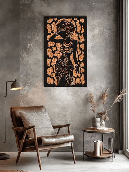 “The Embodied Pattern” Афро Декоративно Пано за Стена - Deco Cut | Луксозен Метален Декор