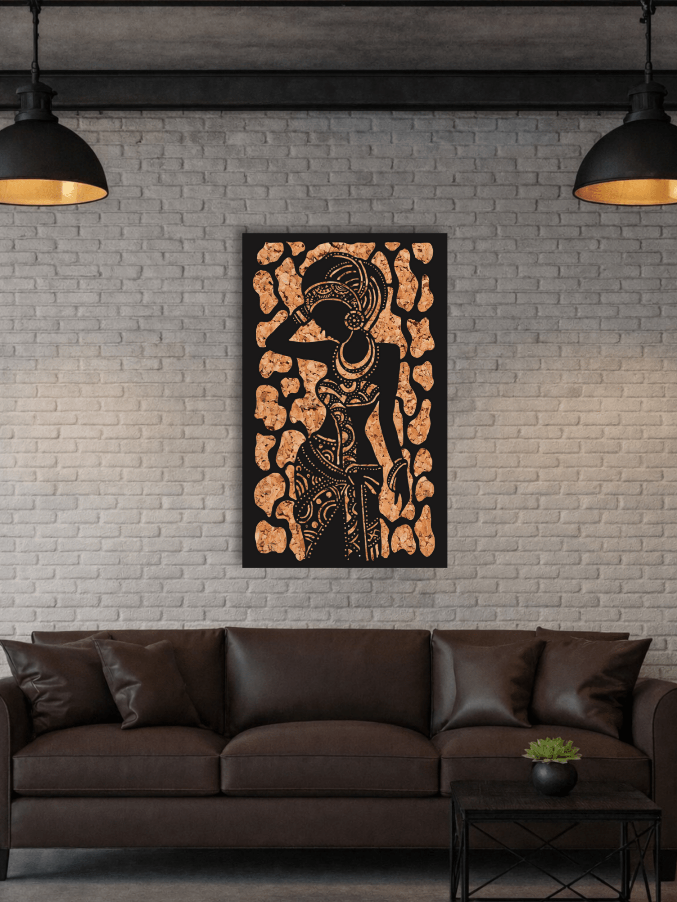 “The Embodied Pattern” Афро Декоративно Пано за Стена - Deco Cut | Луксозен Метален Декор