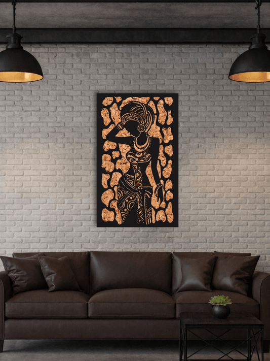 “The Embodied Pattern” Афро Декоративно Пано за Стена - Deco Cut | Луксозен Метален Декор