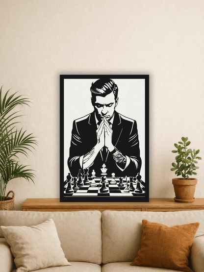 “The Strategist” Декоративно Пано за Стена - Deco Cut | Луксозен Метален Декор