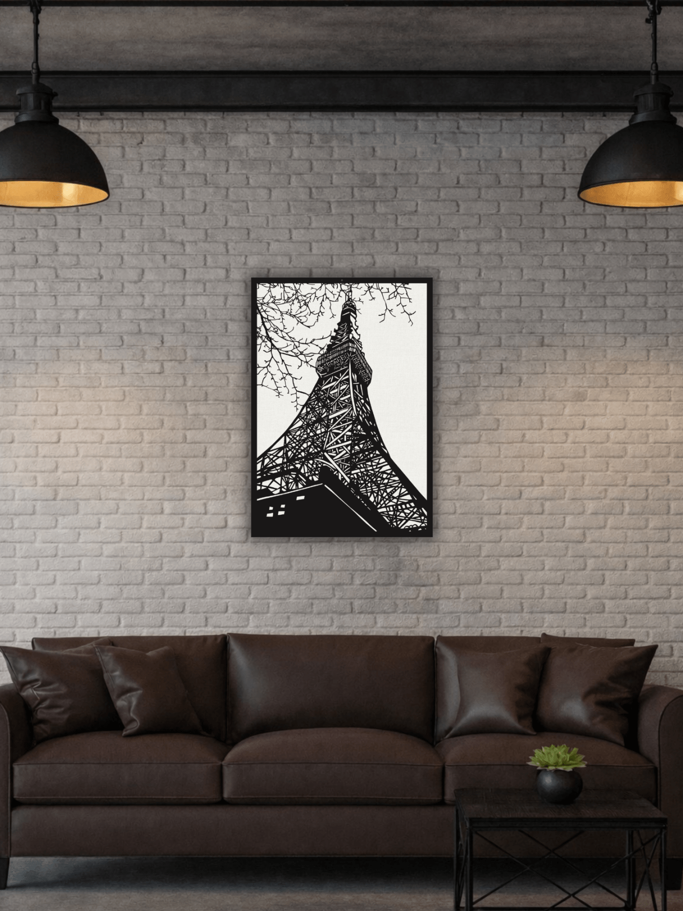 Under The Eiffel Tower Декоративно Пано - Deco Cut | Луксозен Метален Декор