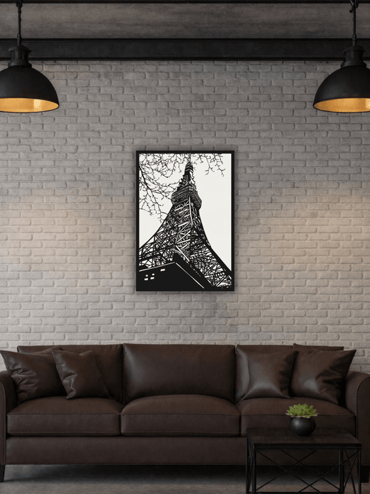 Under The Eiffel Tower Декоративно Пано - Deco Cut | Луксозен Метален Декор