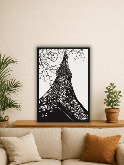 Under The Eiffel Tower Декоративно Пано - Deco Cut | Луксозен Метален Декор