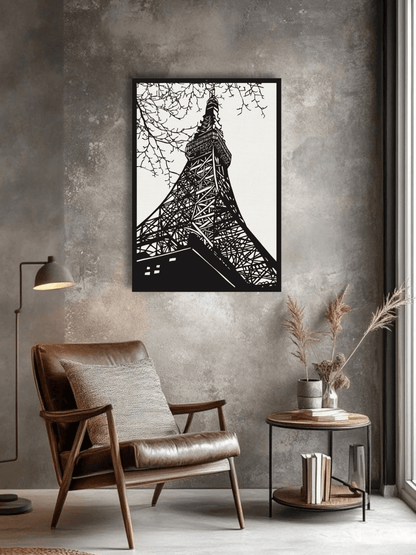 Under The Eiffel Tower Декоративно Пано - Deco Cut | Луксозен Метален Декор